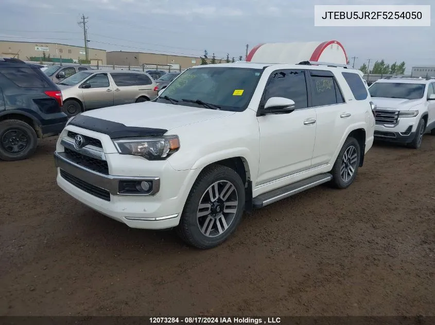 2015 Toyota 4Runner Sr5 V6 VIN: JTEBU5JR2F5254050 Lot: 12073284