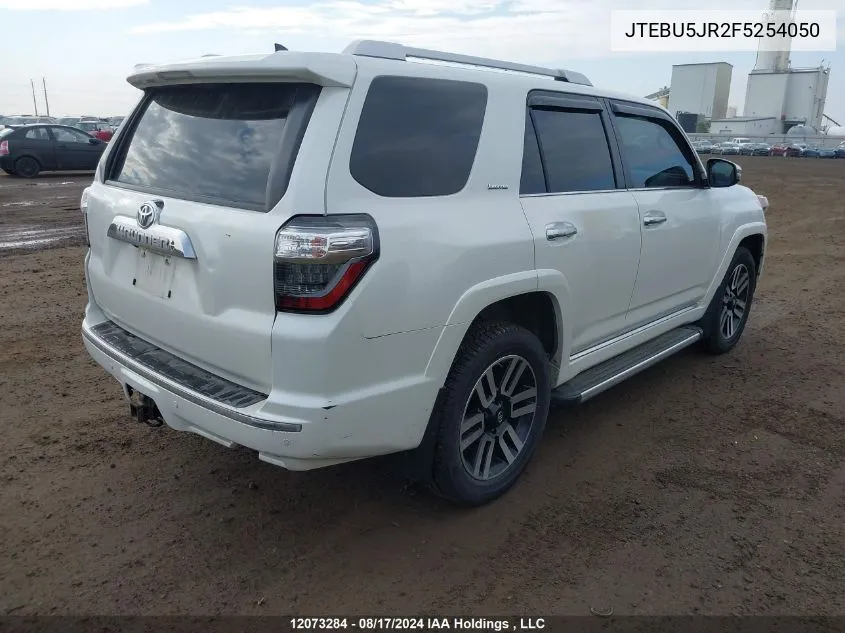 2015 Toyota 4Runner Sr5 V6 VIN: JTEBU5JR2F5254050 Lot: 12073284