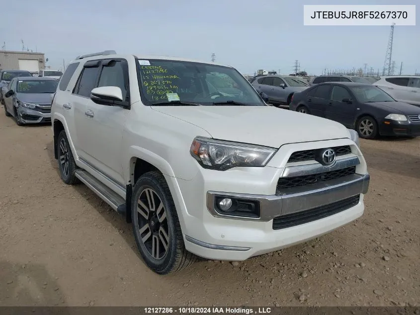 2015 Toyota 4Runner Sr5/Limited/Trail/Trd Pro VIN: JTEBU5JR8F5267370 Lot: 12127286