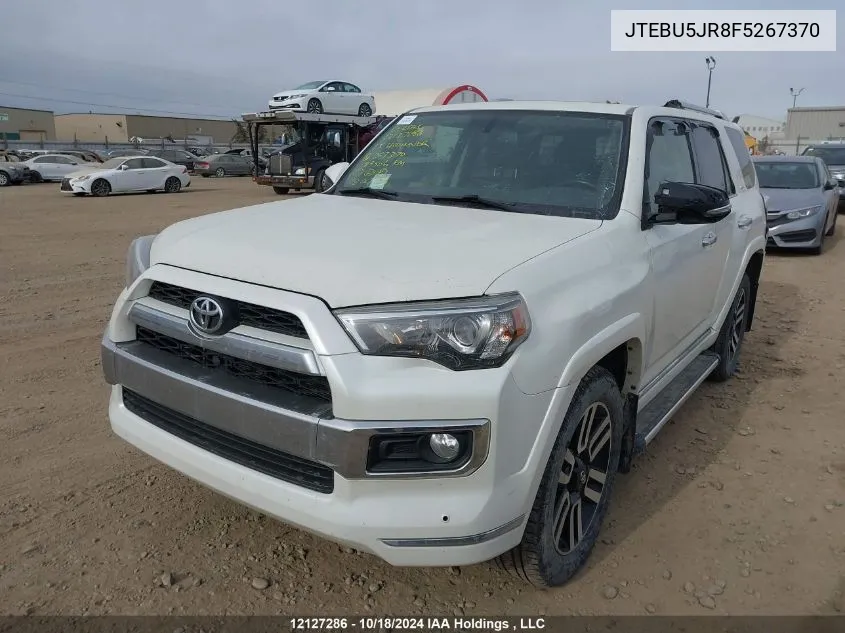 2015 Toyota 4Runner Sr5/Limited/Trail/Trd Pro VIN: JTEBU5JR8F5267370 Lot: 12127286