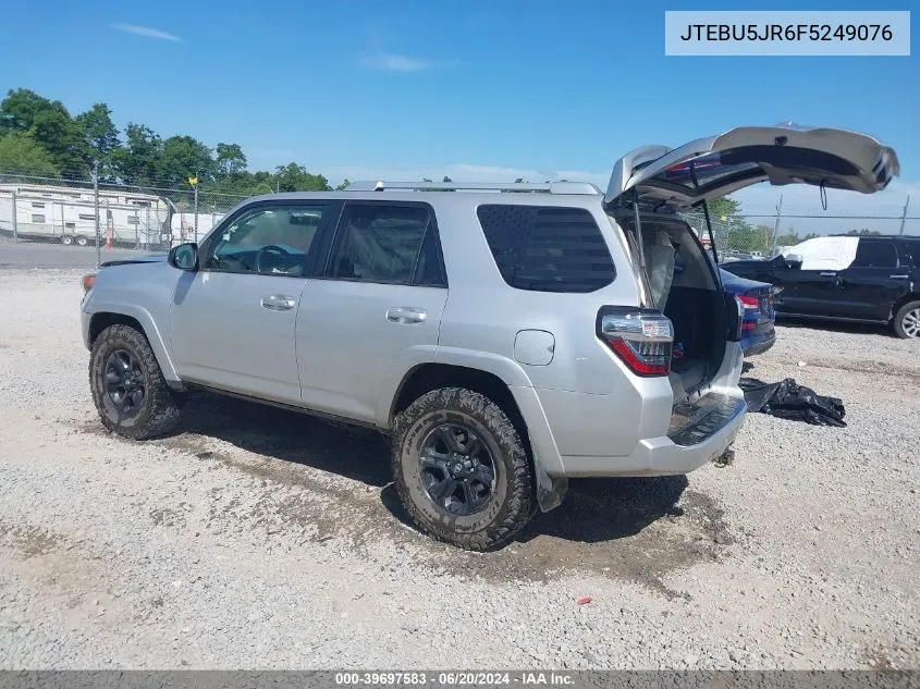 2015 Toyota 4Runner Sr5 VIN: JTEBU5JR6F5249076 Lot: 39697583