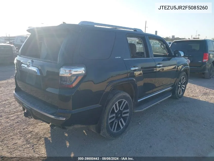 JTEZU5JR2F5085260 2015 Toyota 4Runner Limited