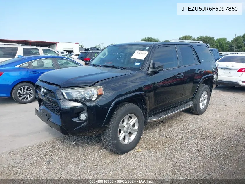 2015 Toyota 4Runner Sr5 VIN: JTEZU5JR6F5097850 Lot: 40016953