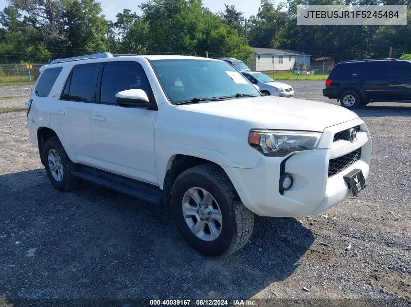 2015 Toyota 4Runner Sr5 VIN: JTEBU5JR1F5245484 Lot: 40039167