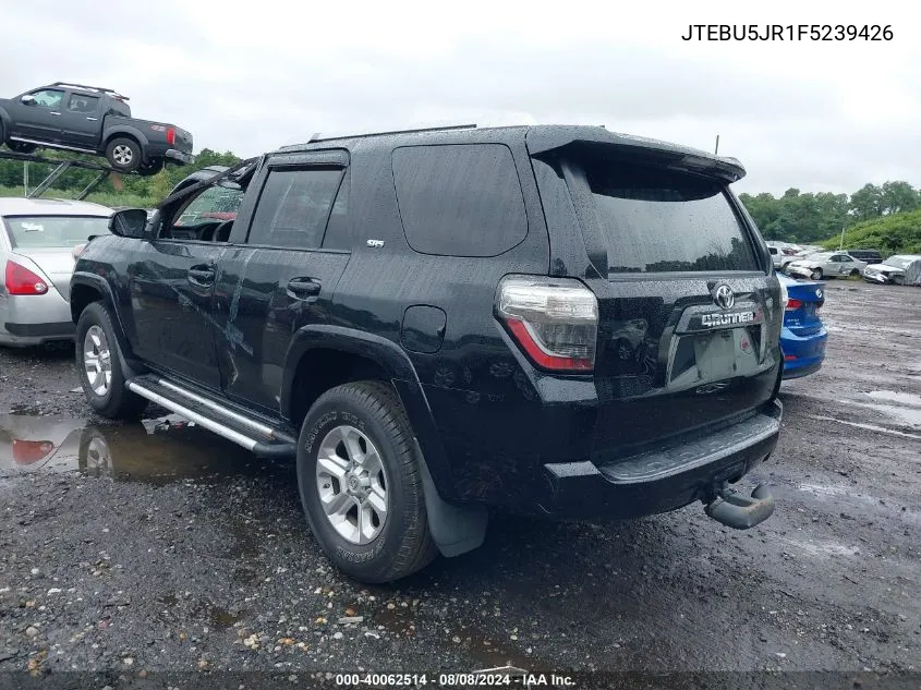 2015 Toyota 4Runner Sr5/Limited/Trail/Trd Pro VIN: JTEBU5JR1F5239426 Lot: 40062514