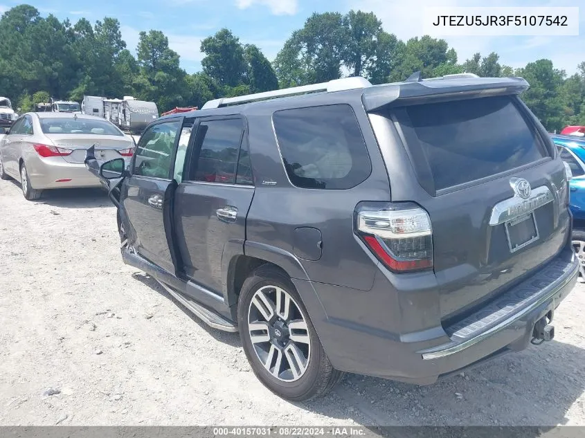 JTEZU5JR3F5107542 2015 Toyota 4Runner Limited