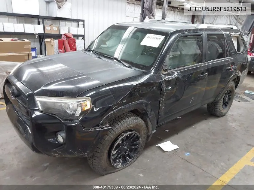 2015 Toyota 4Runner Sr5 VIN: JTEBU5JR6F5219513 Lot: 40175389