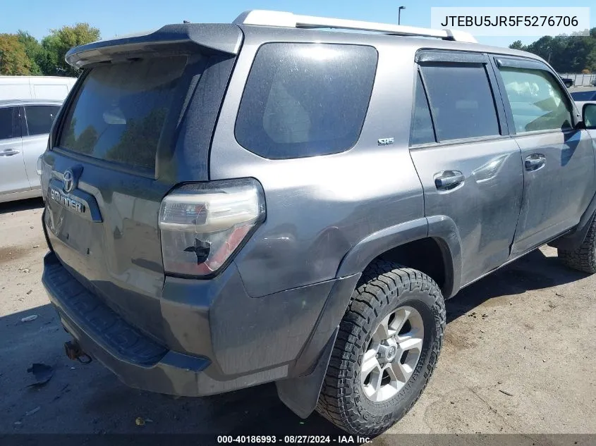 2015 Toyota 4Runner Sr5 VIN: JTEBU5JR5F5276706 Lot: 40186993