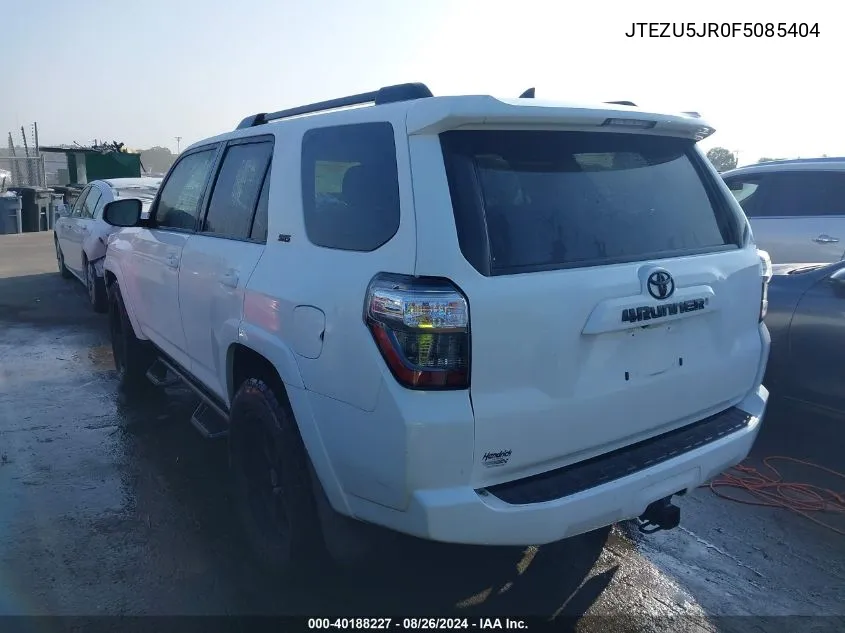 JTEZU5JR0F5085404 2015 Toyota 4Runner Sr5