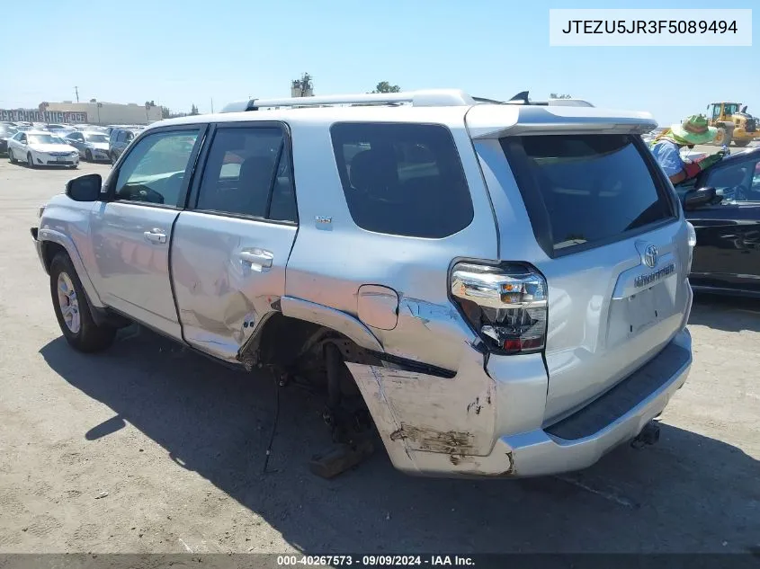 2015 Toyota 4Runner Sr5 Premium VIN: JTEZU5JR3F5089494 Lot: 40267573