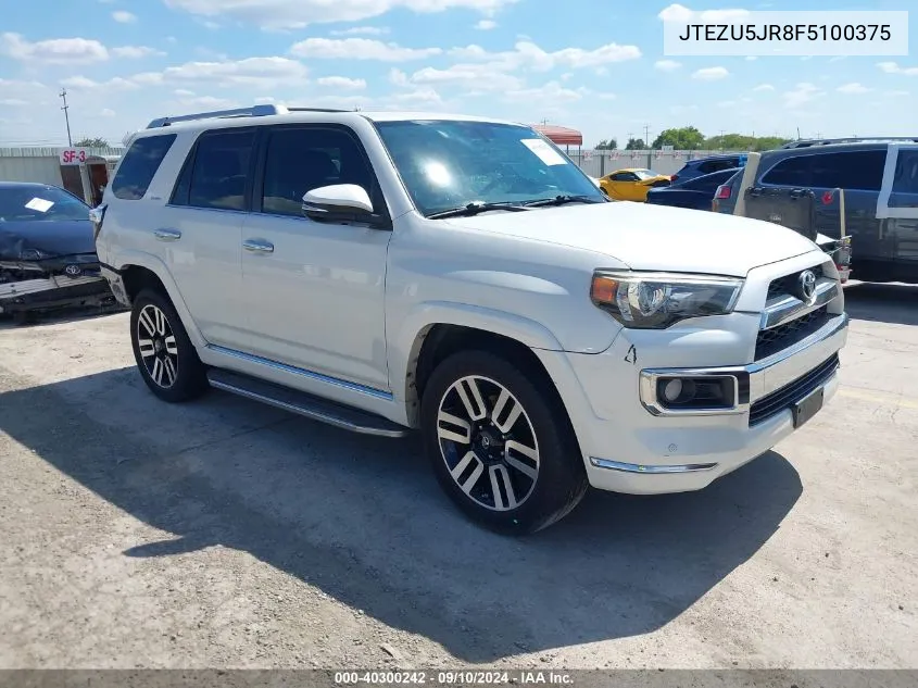 JTEZU5JR8F5100375 2015 Toyota 4Runner Limited