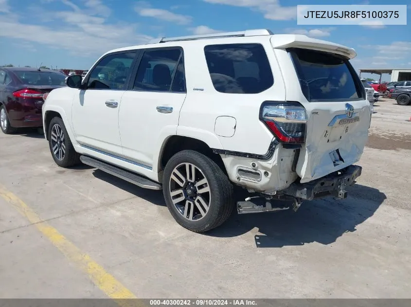 JTEZU5JR8F5100375 2015 Toyota 4Runner Limited