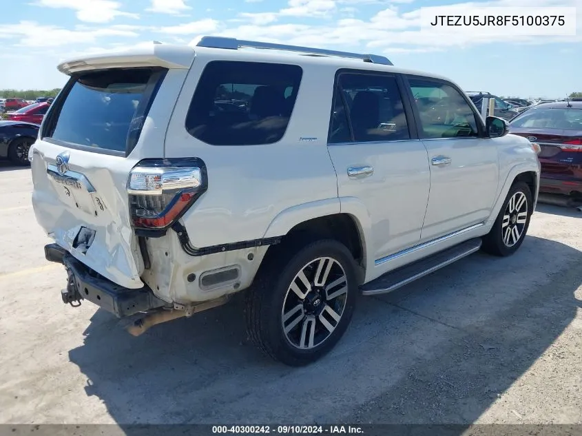 JTEZU5JR8F5100375 2015 Toyota 4Runner Limited