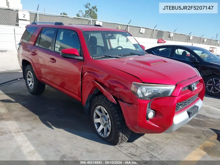 JTEBU5JR2F5207147 2015 Toyota 4Runner Trail