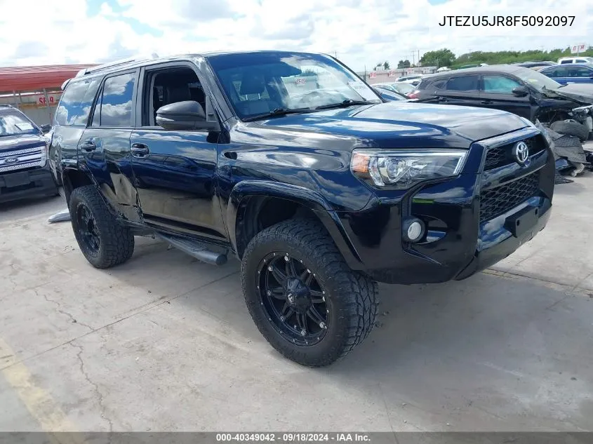 2015 Toyota 4Runner Sr5 Premium VIN: JTEZU5JR8F5092097 Lot: 40349042