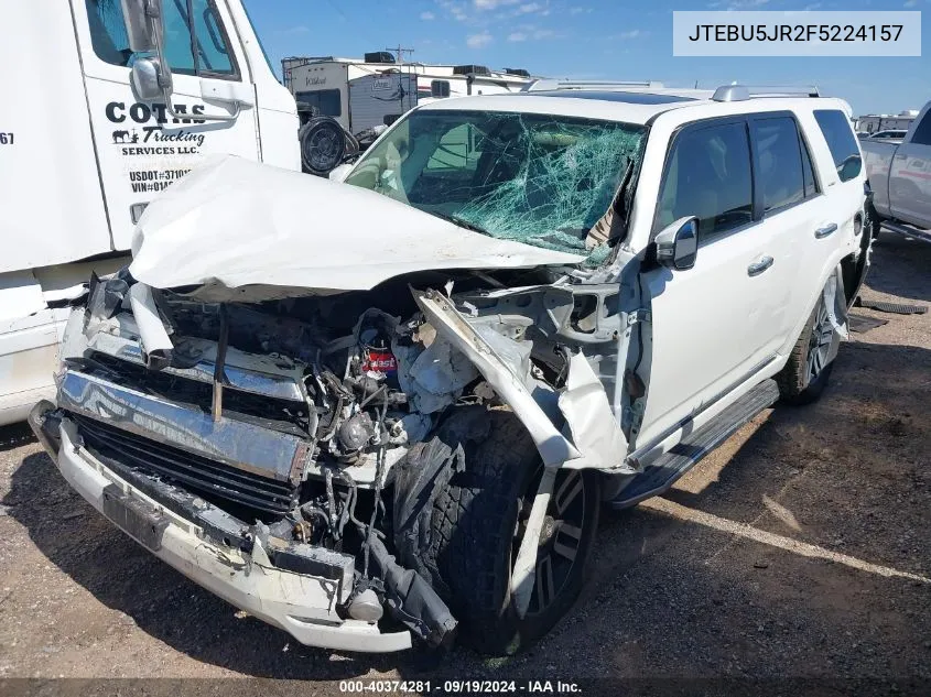 JTEBU5JR2F5224157 2015 Toyota 4Runner Limited