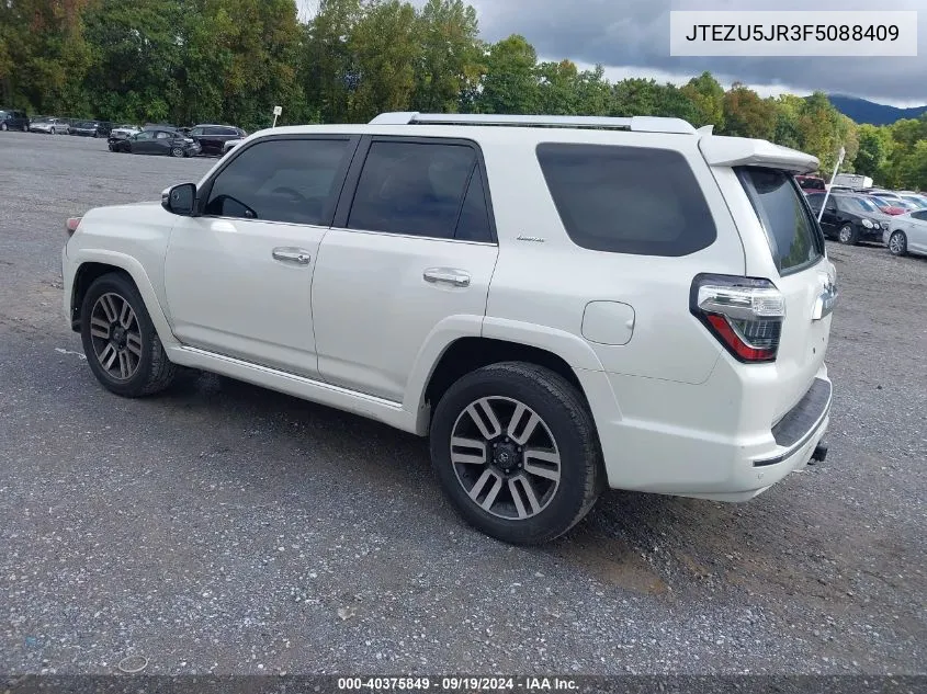 JTEZU5JR3F5088409 2015 Toyota 4Runner Limited