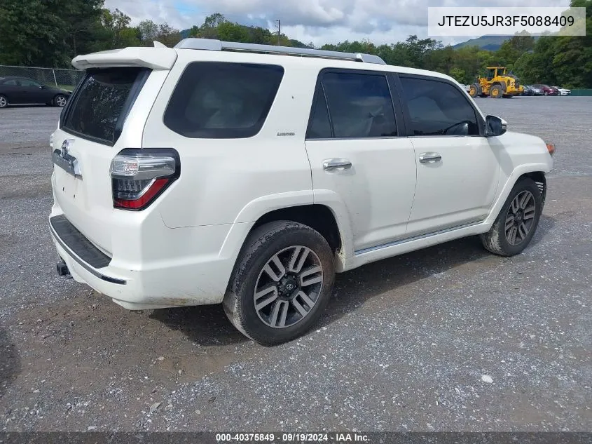 JTEZU5JR3F5088409 2015 Toyota 4Runner Limited