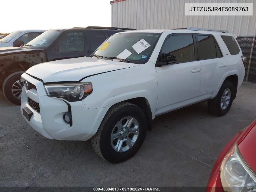 2015 Toyota 4Runner Sr5 VIN: JTEZU5JR4F5089763 Lot: 40384810