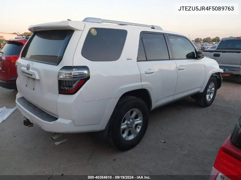 2015 Toyota 4Runner Sr5 VIN: JTEZU5JR4F5089763 Lot: 40384810