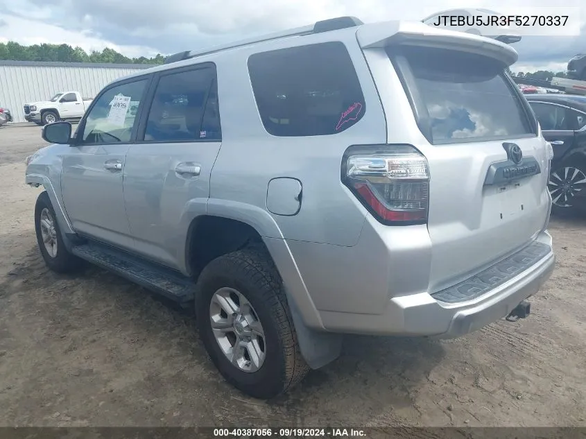 JTEBU5JR3F5270337 2015 Toyota 4Runner Trail