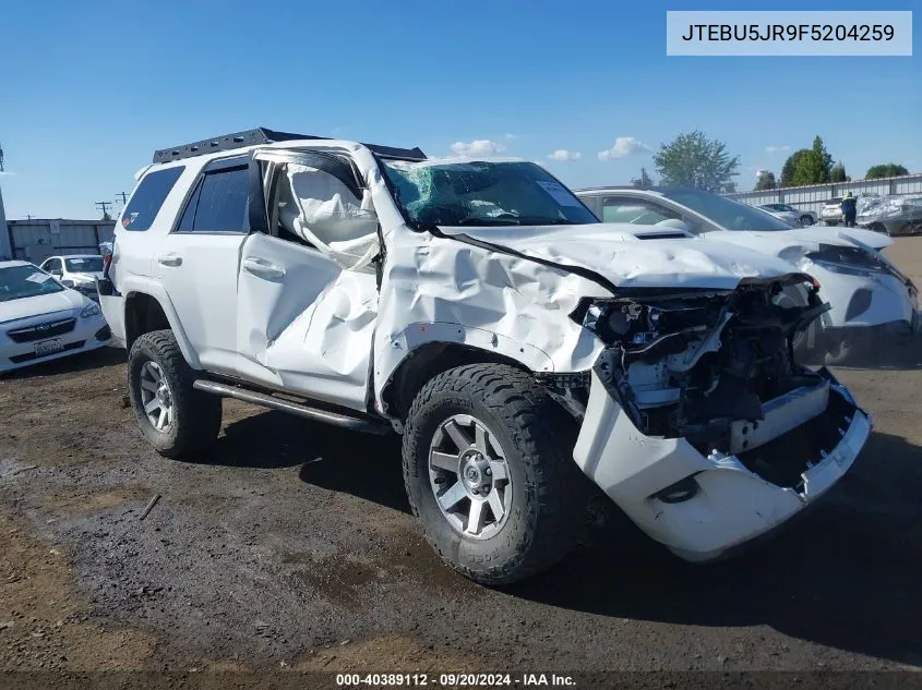 JTEBU5JR9F5204259 2015 Toyota 4Runner Trail Premium