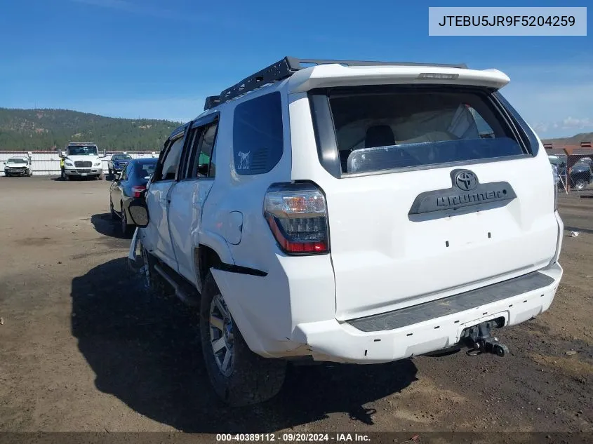 JTEBU5JR9F5204259 2015 Toyota 4Runner Trail Premium