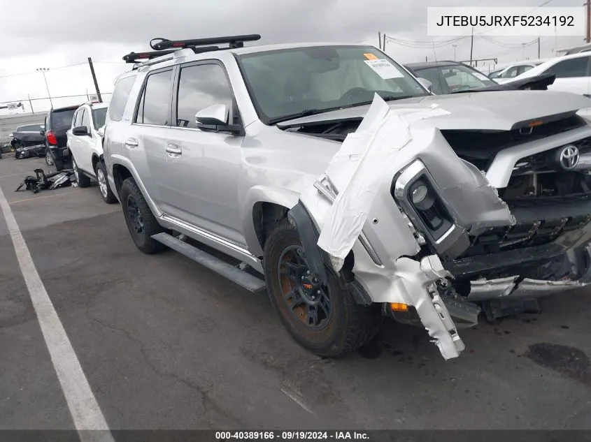 2015 Toyota 4Runner Limited VIN: JTEBU5JRXF5234192 Lot: 40389166