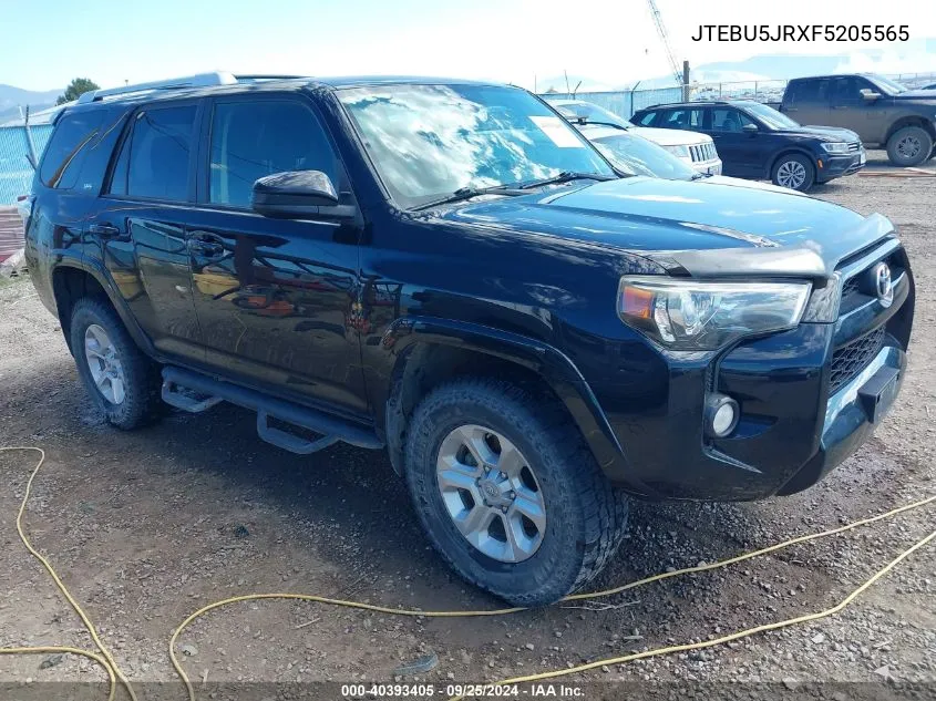 2015 Toyota 4Runner Sr5 VIN: JTEBU5JRXF5205565 Lot: 40393405