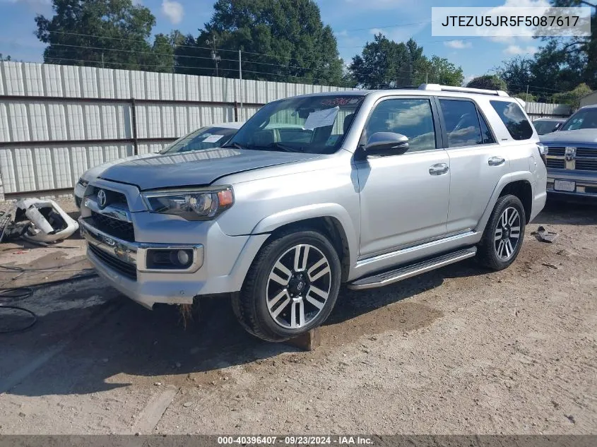 JTEZU5JR5F5087617 2015 Toyota 4Runner Limited