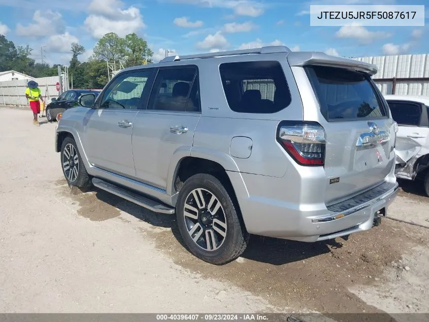 JTEZU5JR5F5087617 2015 Toyota 4Runner Limited