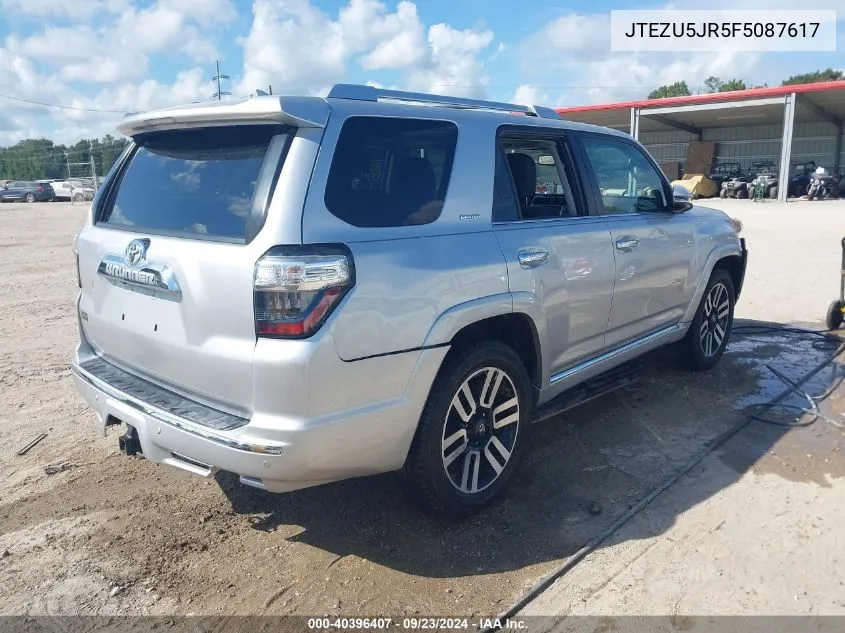 JTEZU5JR5F5087617 2015 Toyota 4Runner Limited