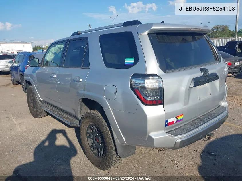 2015 Toyota 4Runner Trail Premium VIN: JTEBU5JR8F5254103 Lot: 40399045