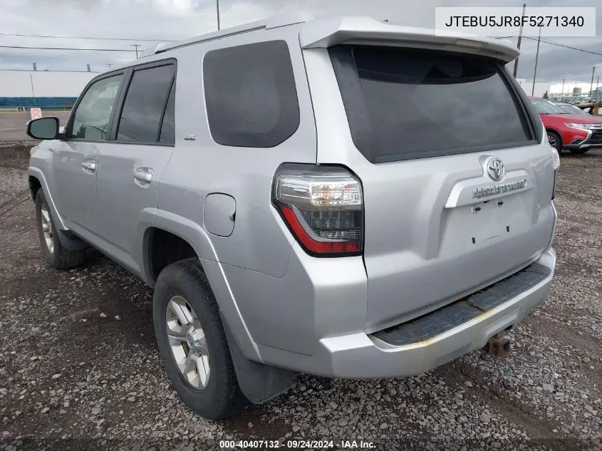 2015 Toyota 4Runner Sr5 VIN: JTEBU5JR8F5271340 Lot: 40407132