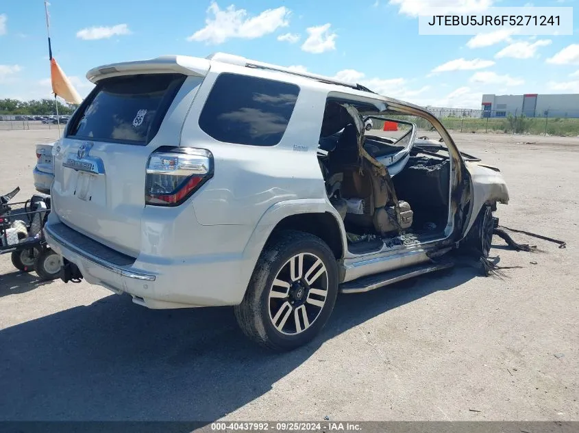 2015 Toyota 4Runner Limited VIN: JTEBU5JR6F5271241 Lot: 40437992