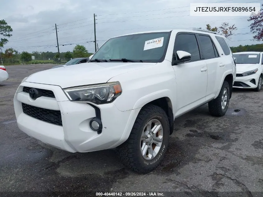 2015 Toyota 4Runner Sr5/Limited VIN: JTEZU5JRXF5089654 Lot: 40440142