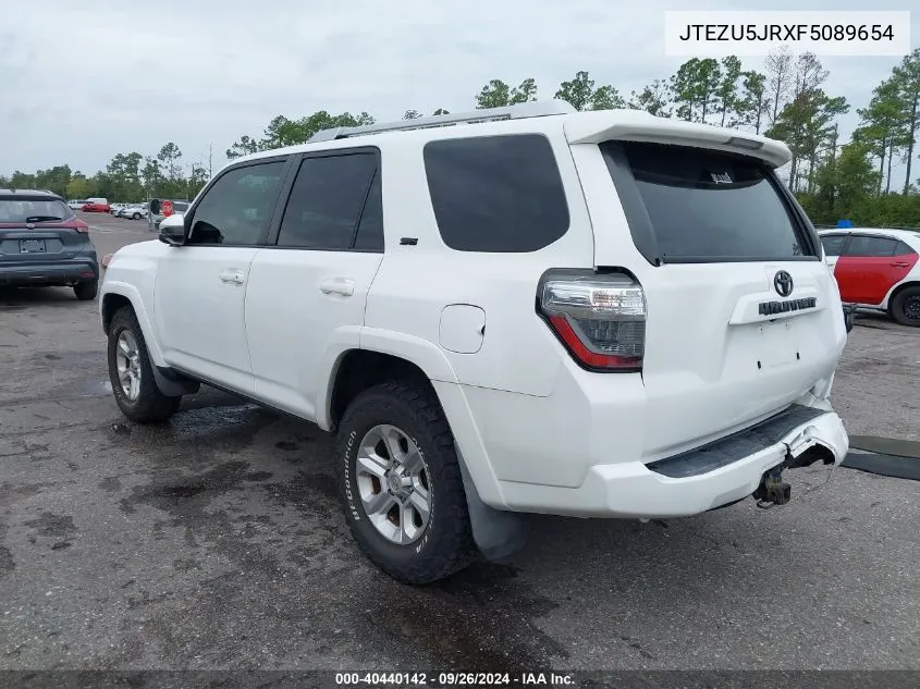 2015 Toyota 4Runner Sr5/Limited VIN: JTEZU5JRXF5089654 Lot: 40440142