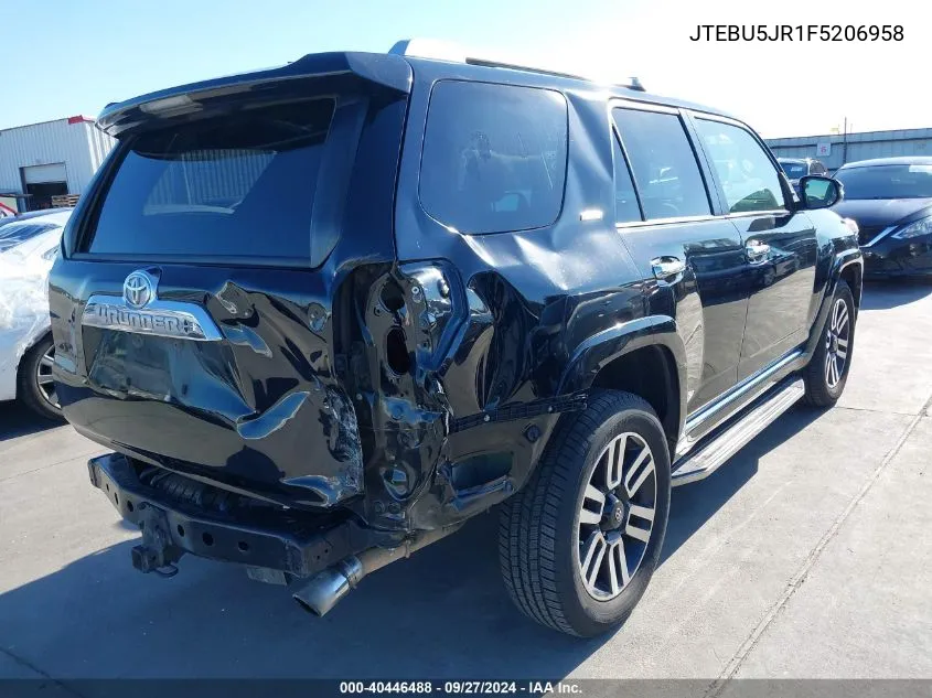 JTEBU5JR1F5206958 2015 Toyota 4Runner Limited