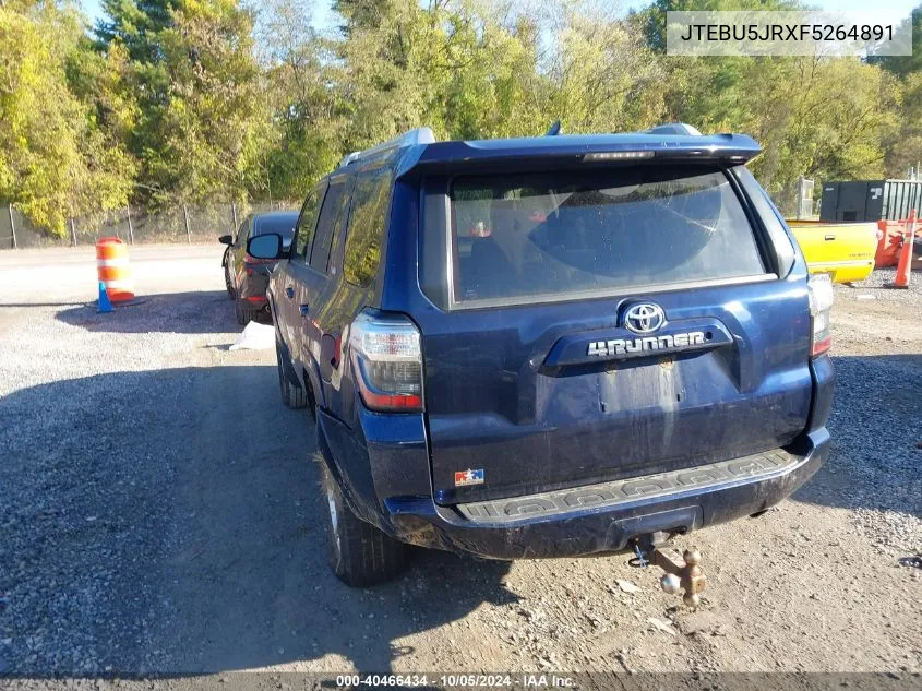 2015 Toyota 4Runner Sr5 VIN: JTEBU5JRXF5264891 Lot: 40466434