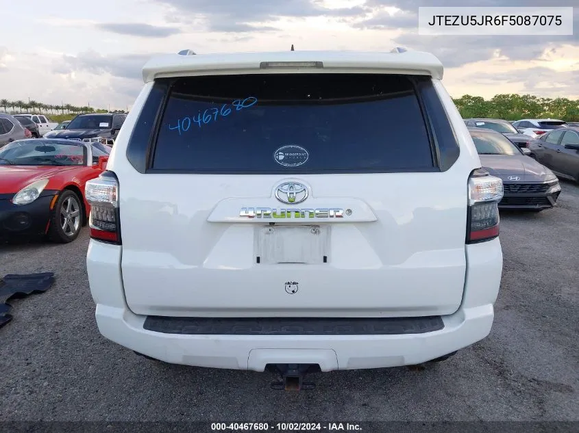 2015 Toyota 4Runner Sr5 Premium VIN: JTEZU5JR6F5087075 Lot: 40467680