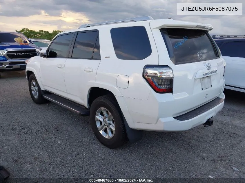 2015 Toyota 4Runner Sr5 Premium VIN: JTEZU5JR6F5087075 Lot: 40467680