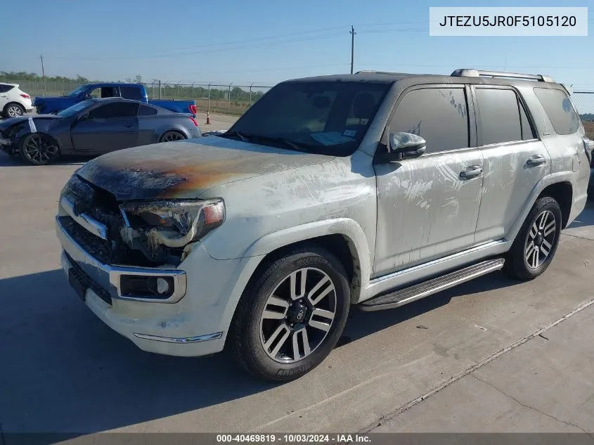 2015 Toyota 4Runner Limited VIN: JTEZU5JR0F5105120 Lot: 40469819