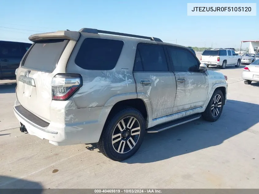 JTEZU5JR0F5105120 2015 Toyota 4Runner Limited