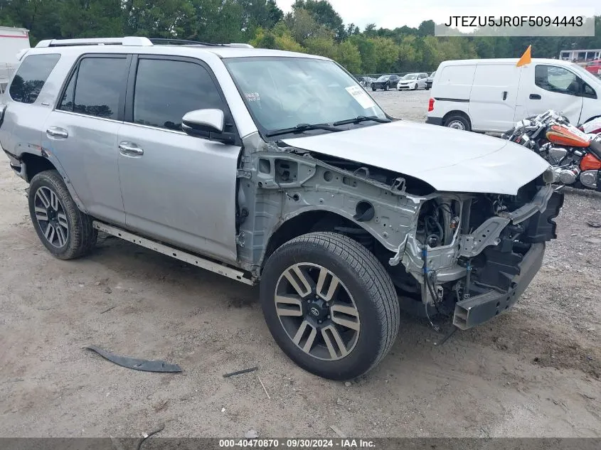 JTEZU5JR0F5094443 2015 Toyota 4Runner Limited