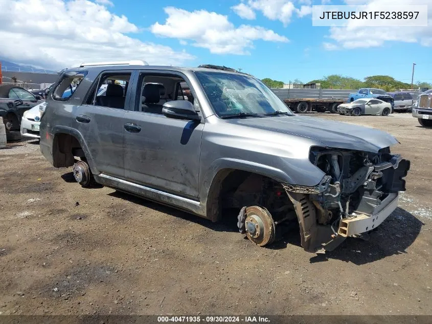 2015 Toyota 4Runner Limited/Sr5/Sr5 Premium/Trail/Trail Premium/Trd Pro VIN: JTEBU5JR1F5238597 Lot: 40471935