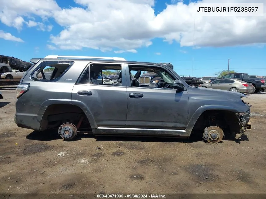 2015 Toyota 4Runner Limited/Sr5/Sr5 Premium/Trail/Trail Premium/Trd Pro VIN: JTEBU5JR1F5238597 Lot: 40471935