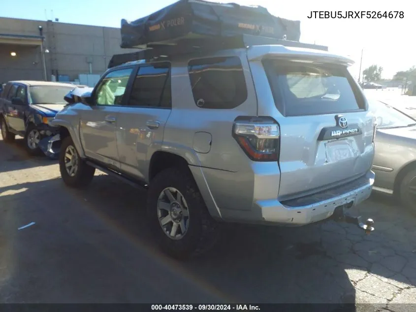 JTEBU5JRXF5264678 2015 Toyota 4Runner Trail