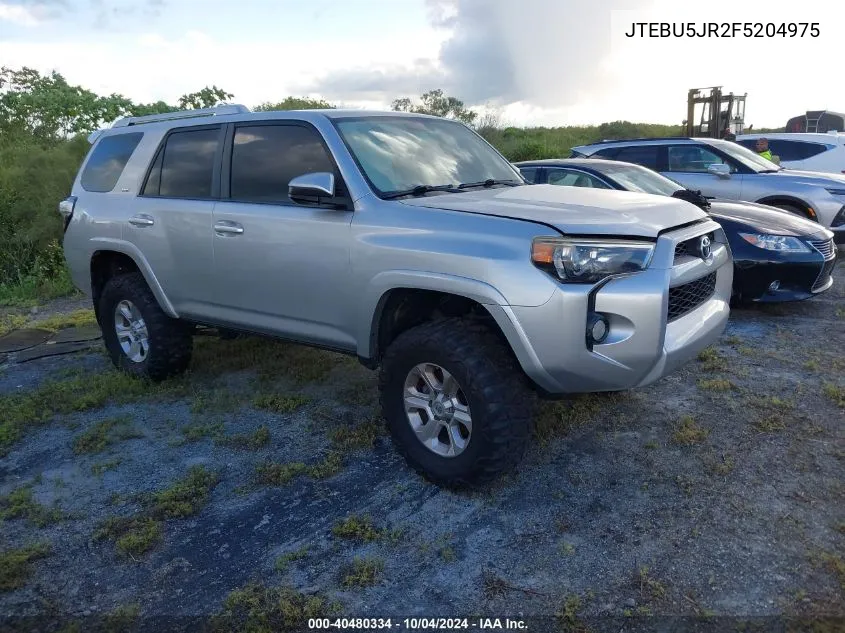 2015 Toyota 4Runner Sr5 VIN: JTEBU5JR2F5204975 Lot: 40480334