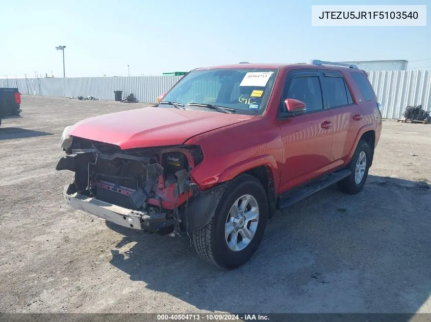 JTEZU5JR1F5103540 2015 Toyota 4Runner Sr5 Premium