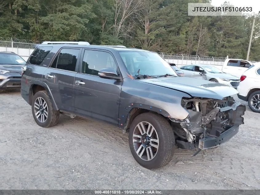 JTEZU5JR1F5106633 2015 Toyota 4Runner Limited